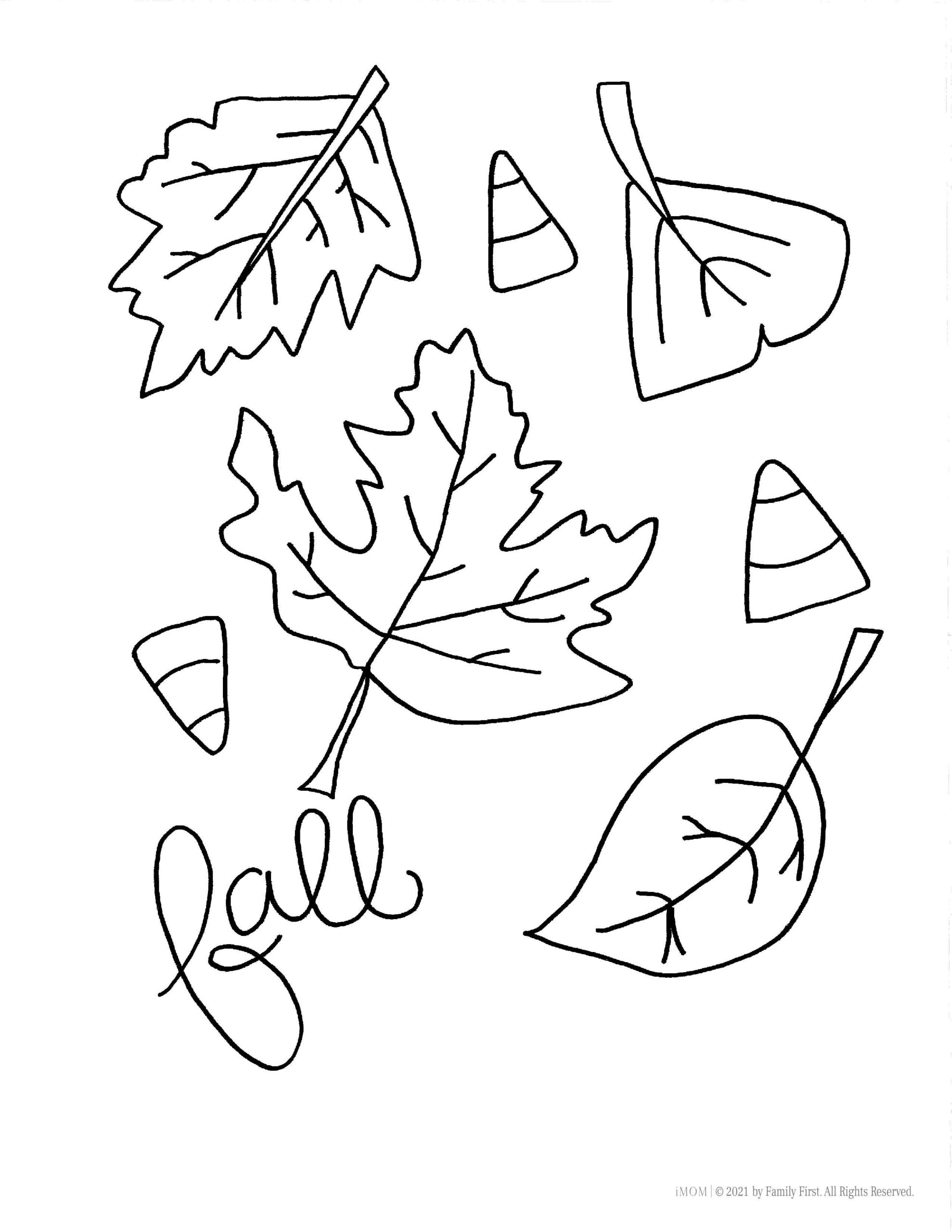 Printable fall coloring pages