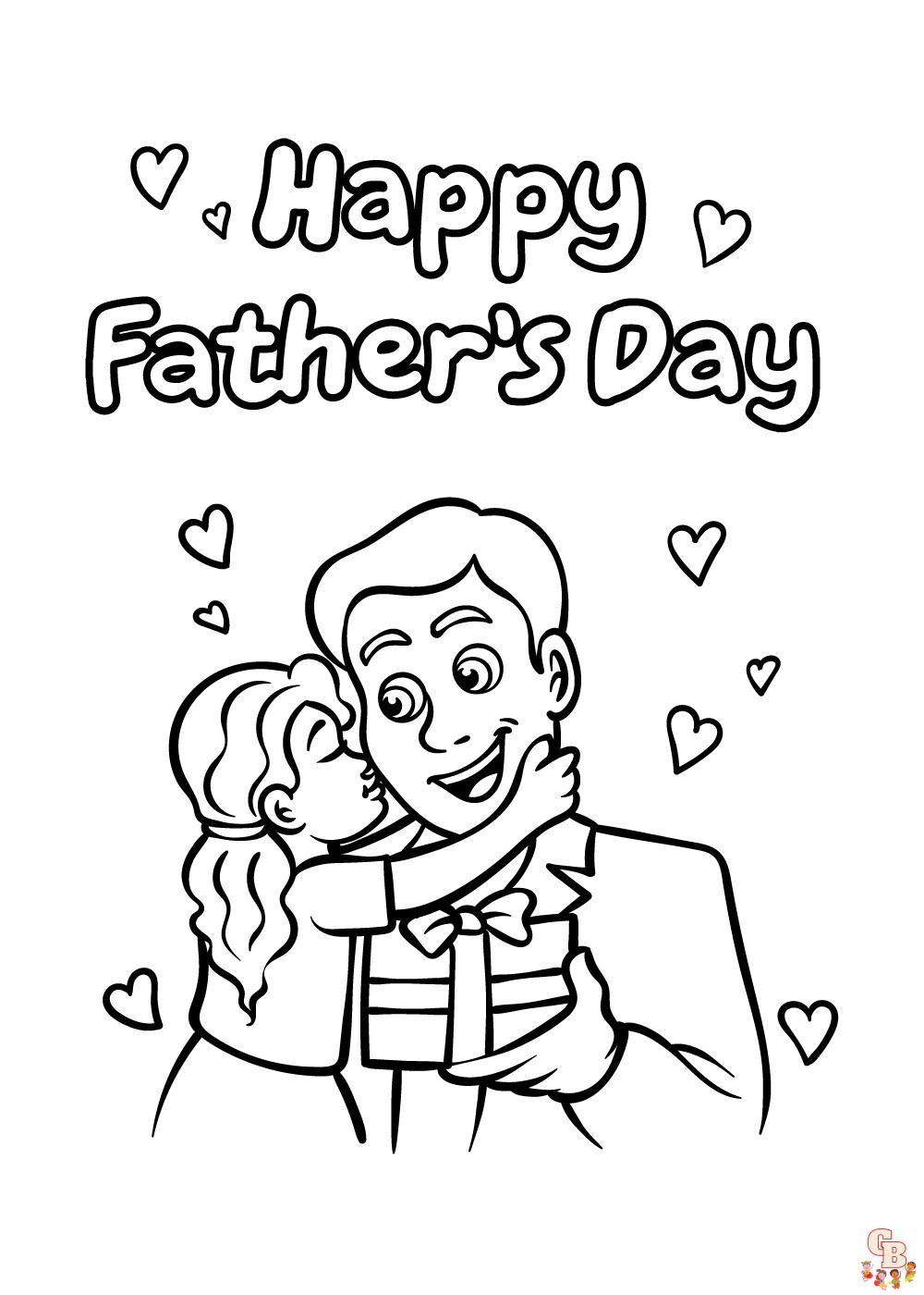 Happy fathers day coloring pages free printable sheets for kids