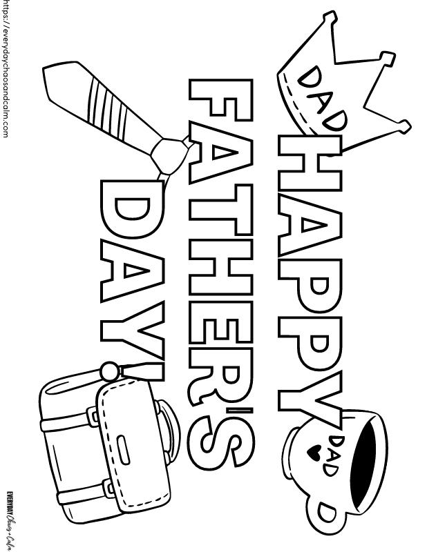 Free fathers day coloring pages