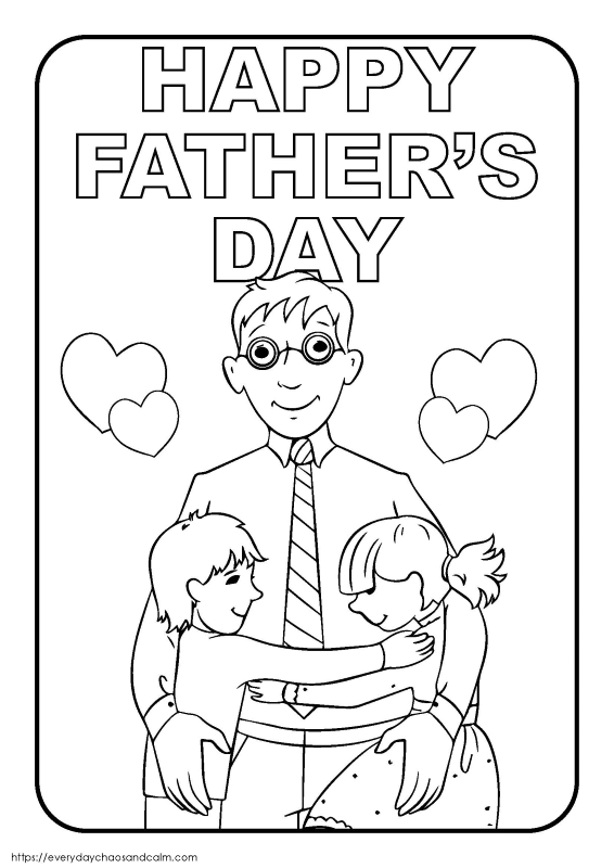 Free fathers day coloring pages