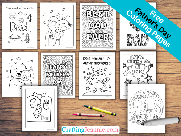 Fathers day coloring pages free printable