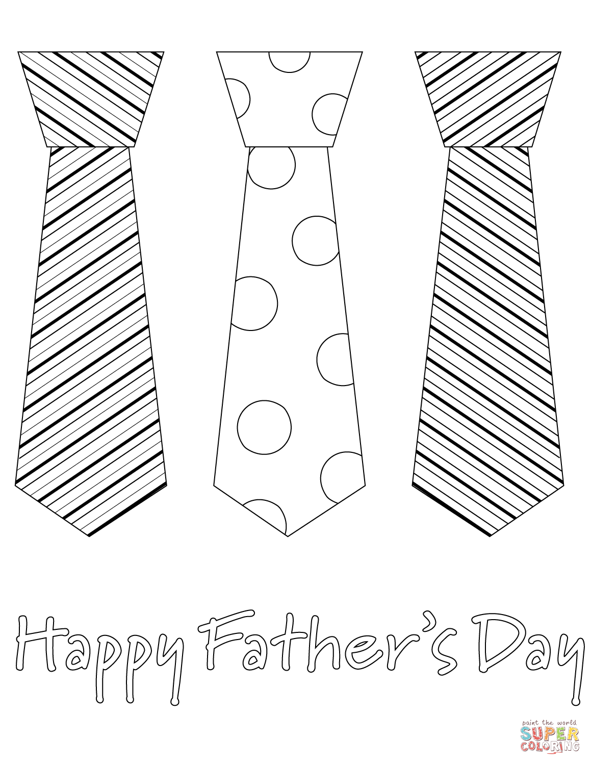 Happy fathers day coloring page free printable coloring pages