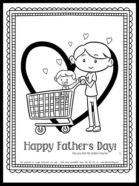 Free printable fathers day coloring pages â the art kit