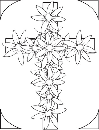 Free flowers coloring pages for kids