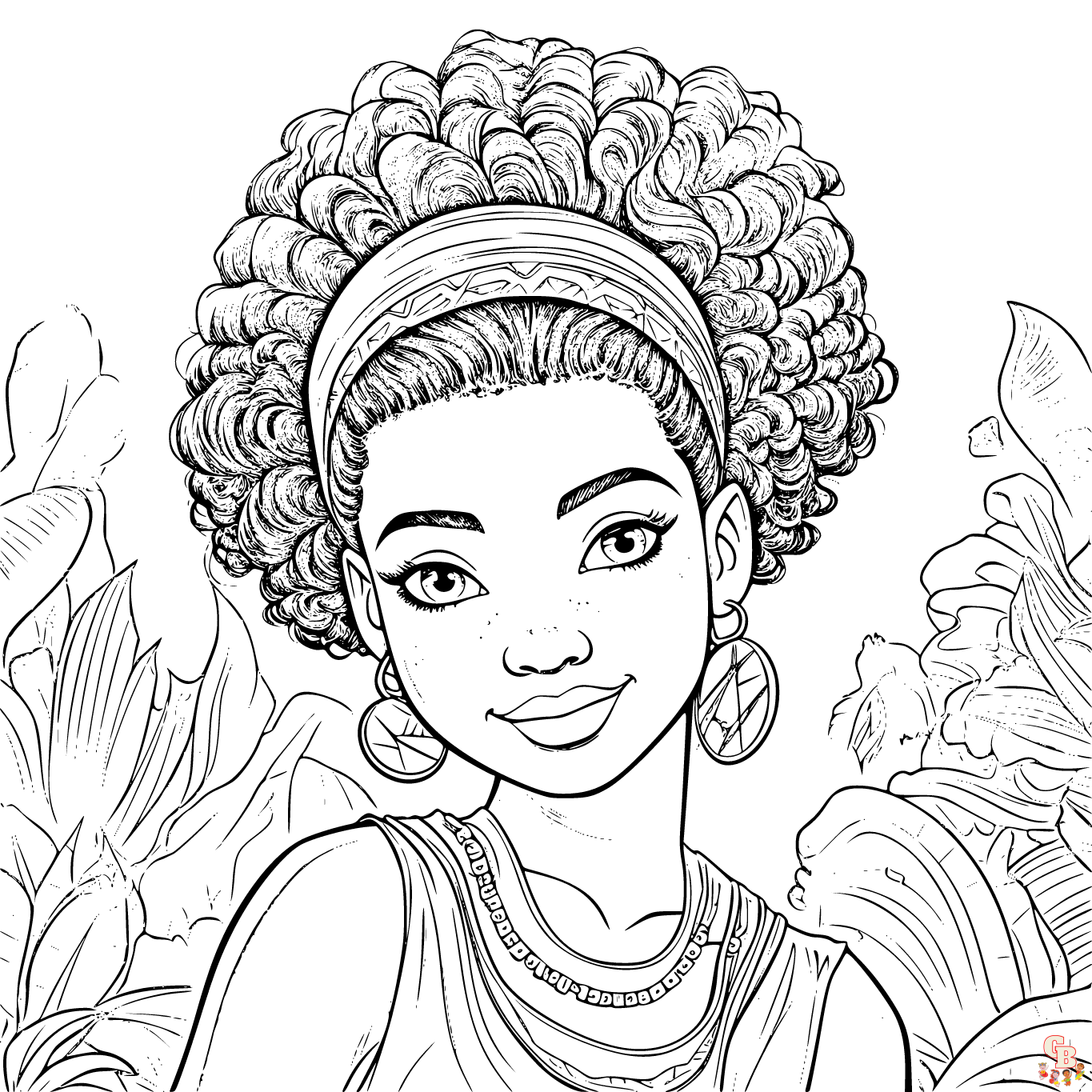 Printable black girl coloring pages free for kids and adults