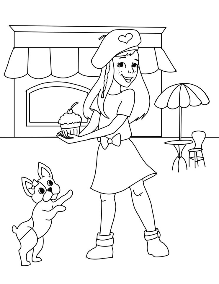 Unique grace thomas american girl doll printable coloring sheet