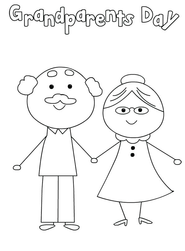 Grandparents day coloring pages