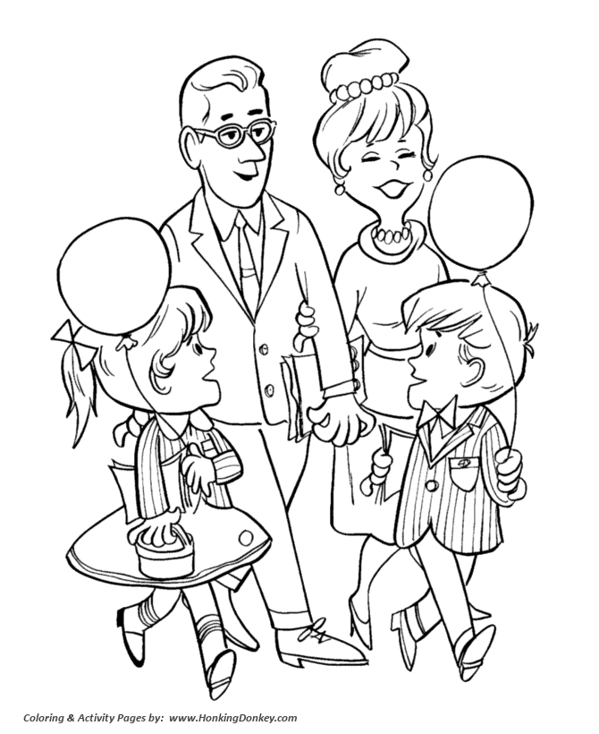 Grandparents day coloring pages