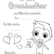 Best grandpa certificate coloring pages