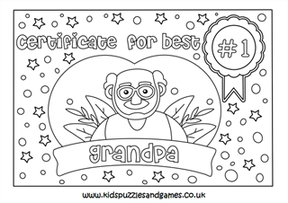 Best grandpa louring certificate