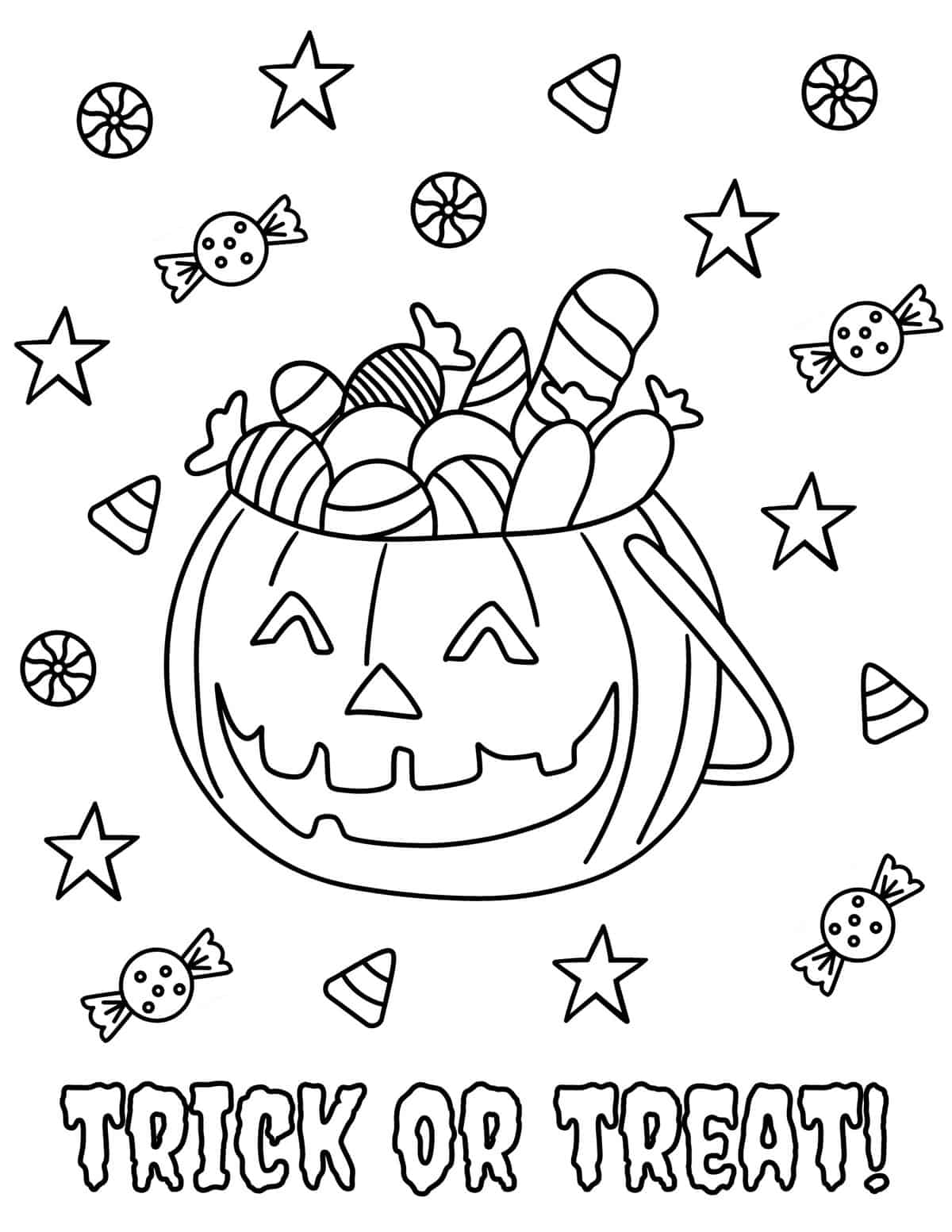 Free halloween coloring pages for kids and adults