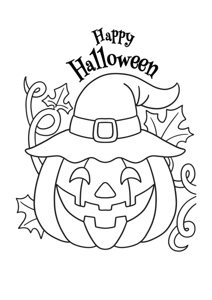 Free printable halloween coloring book baking you happier