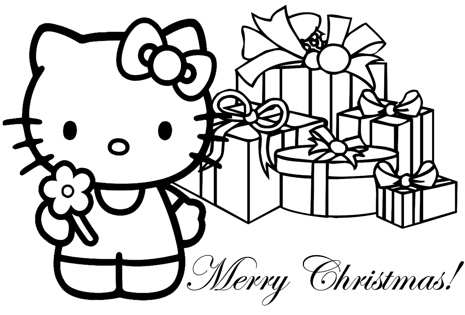 Free printable merry christmas coloring pages