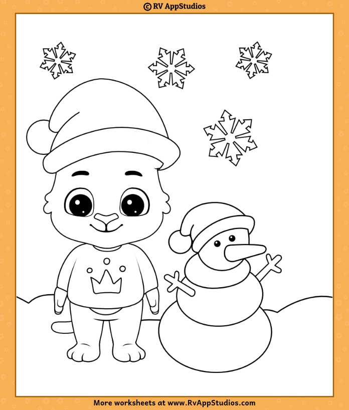 Christmas coloring pages for kids