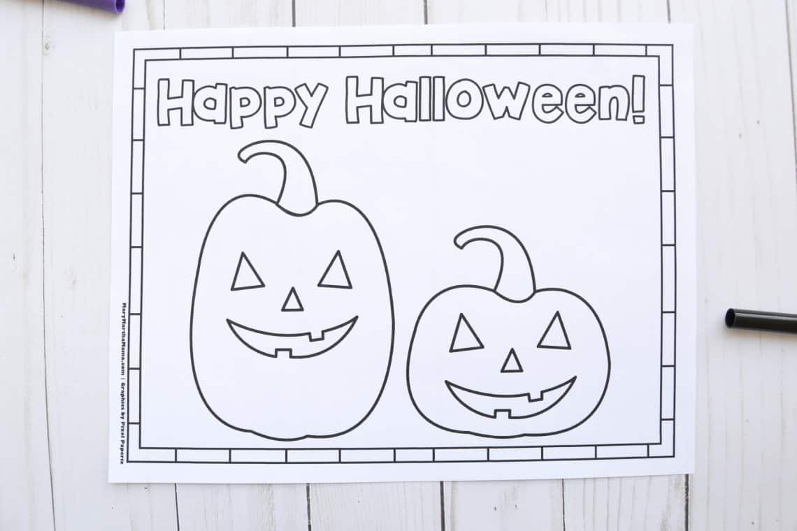 Free printable halloween coloring pages â mary martha mama