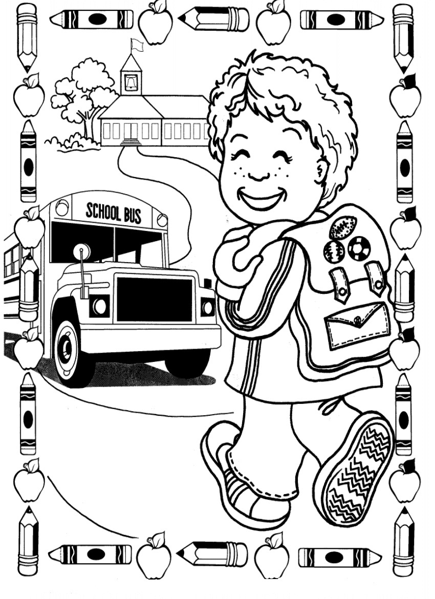 Free printable kindergarten coloring pages for kids