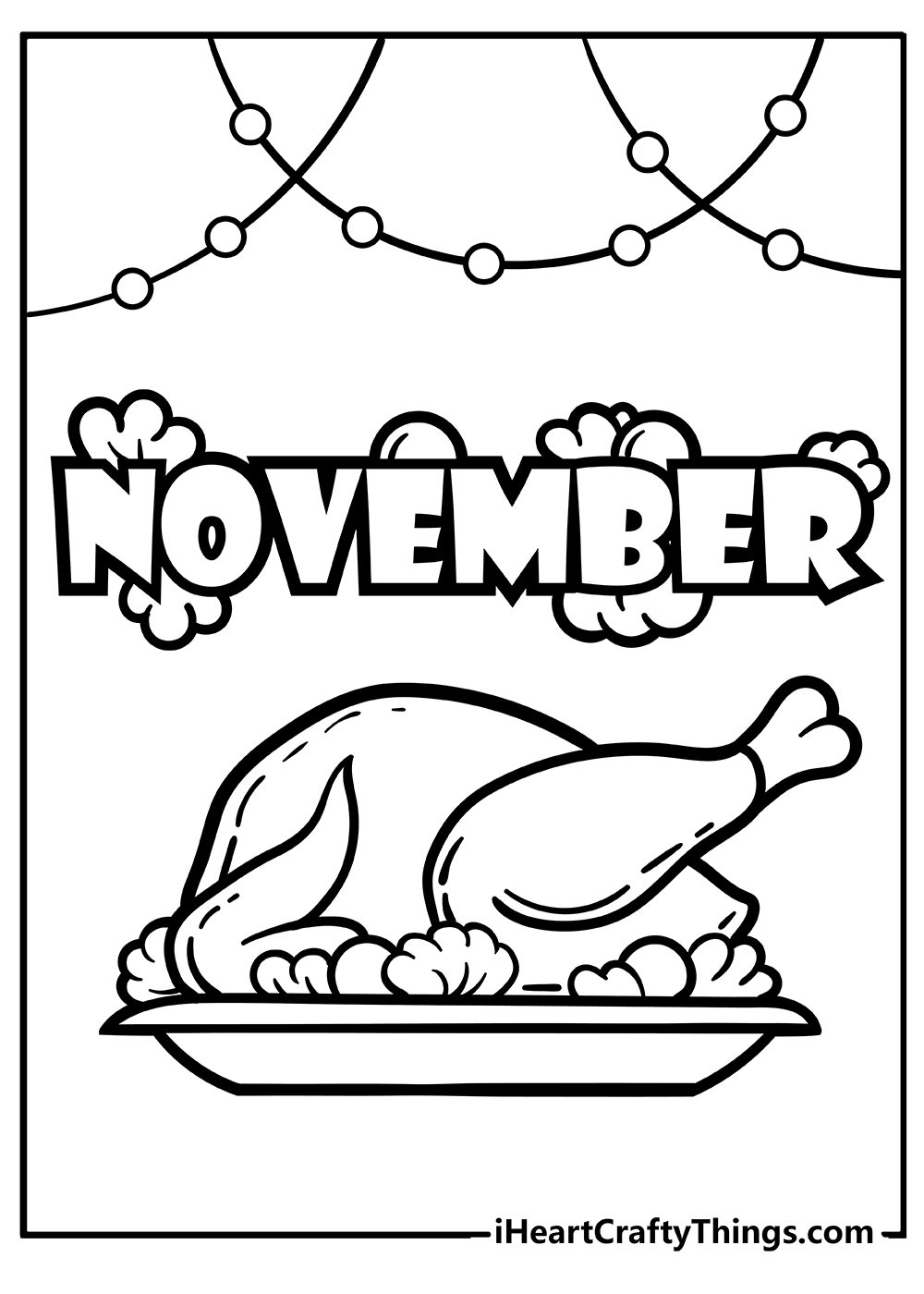 November coloring pages free printables