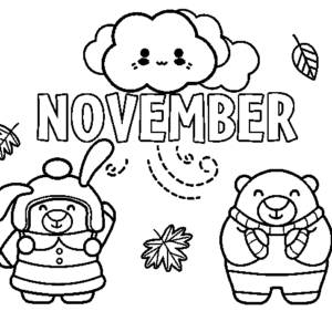 November coloring pages printable for free download