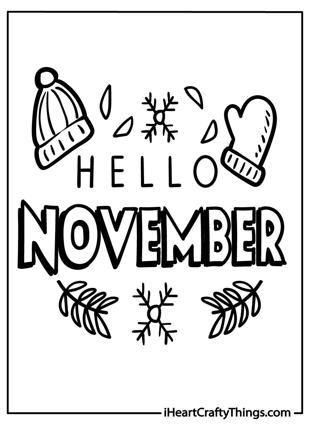 November coloring pages free printables