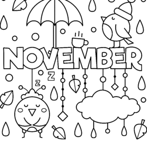 November coloring pages printable for free download