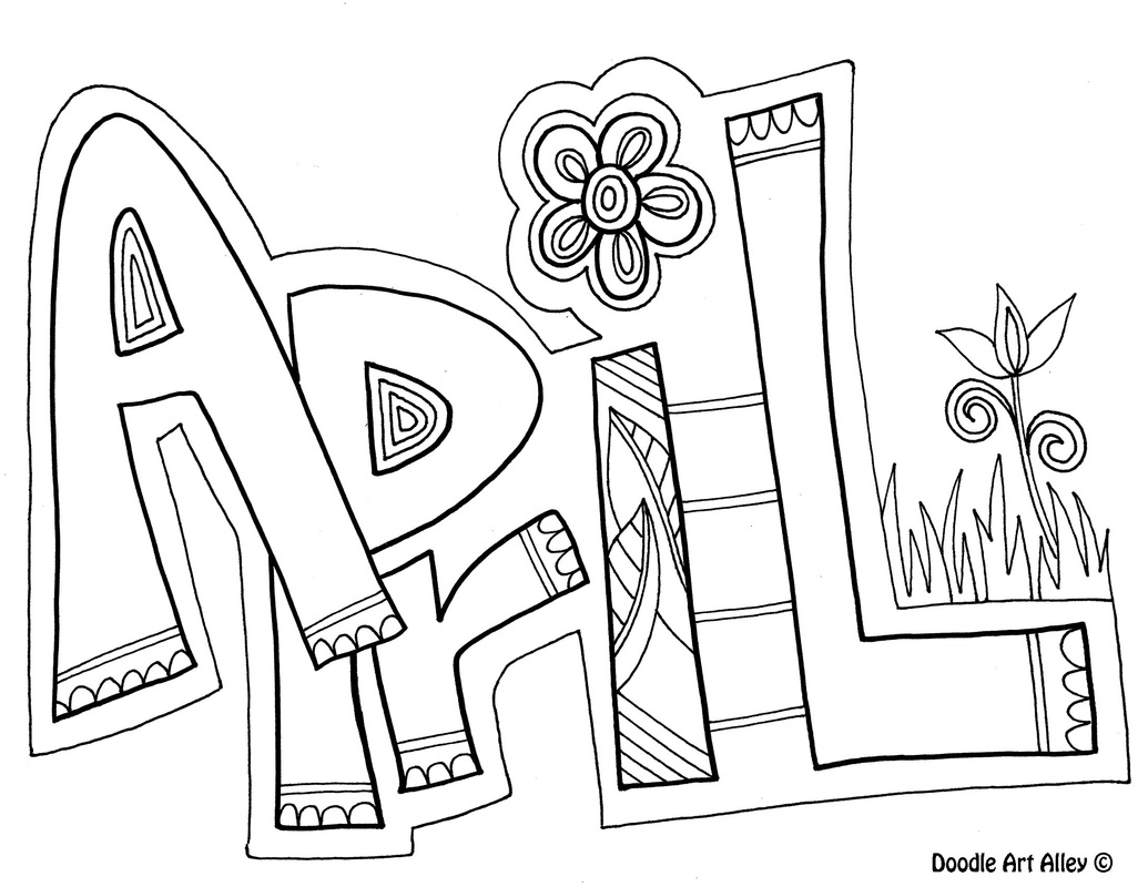 Months of the year coloring pages