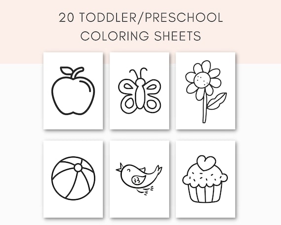 Preschool coloring printable toddler coloring toddler activities cute coloring pages nursery coloring kids simple coloring sheets