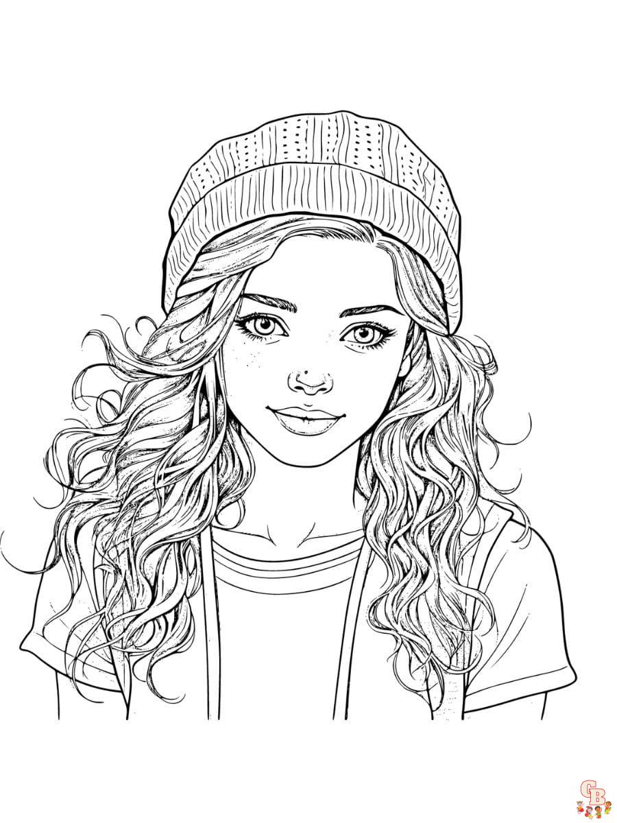 Printable person coloring pages free for kids and adults