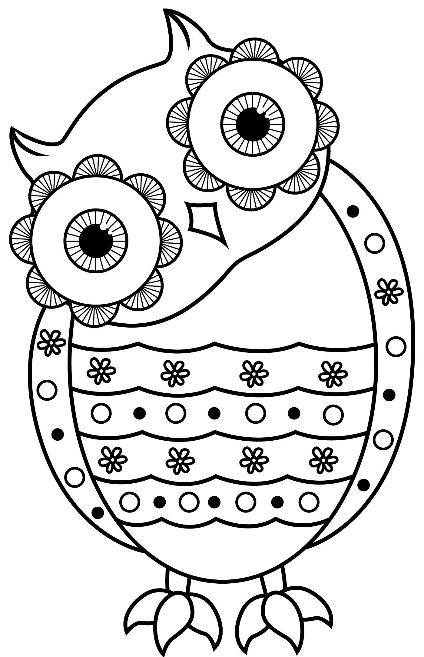 Large print owls pdf coloring book for beginners seniors or visually â rachel mintz coloring books