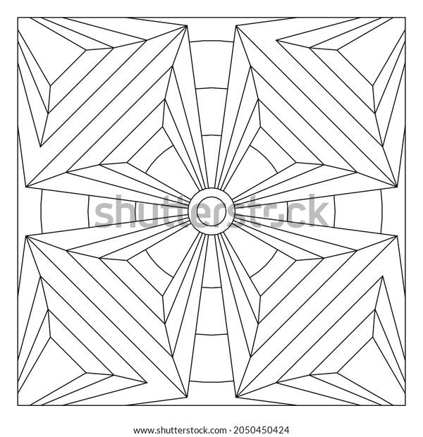 Easy coloring pages seniors adults tile stock vector royalty free