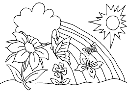 Spring coloring pages printable for free download