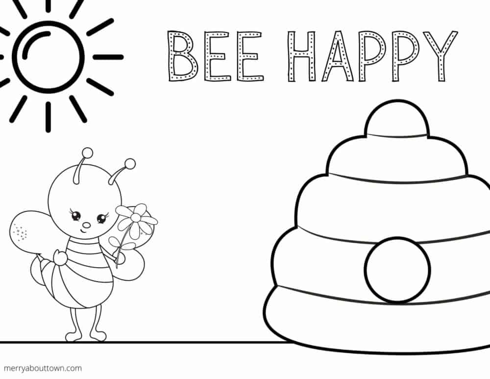 Free printable spring coloring sheets