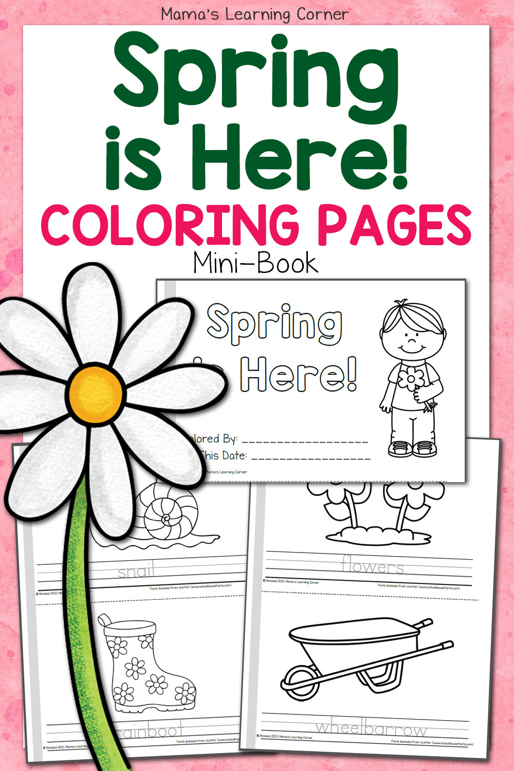 Spring coloring pages