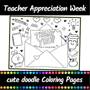 Teacher appreciation day coloring pages teacher appreciation week sheets