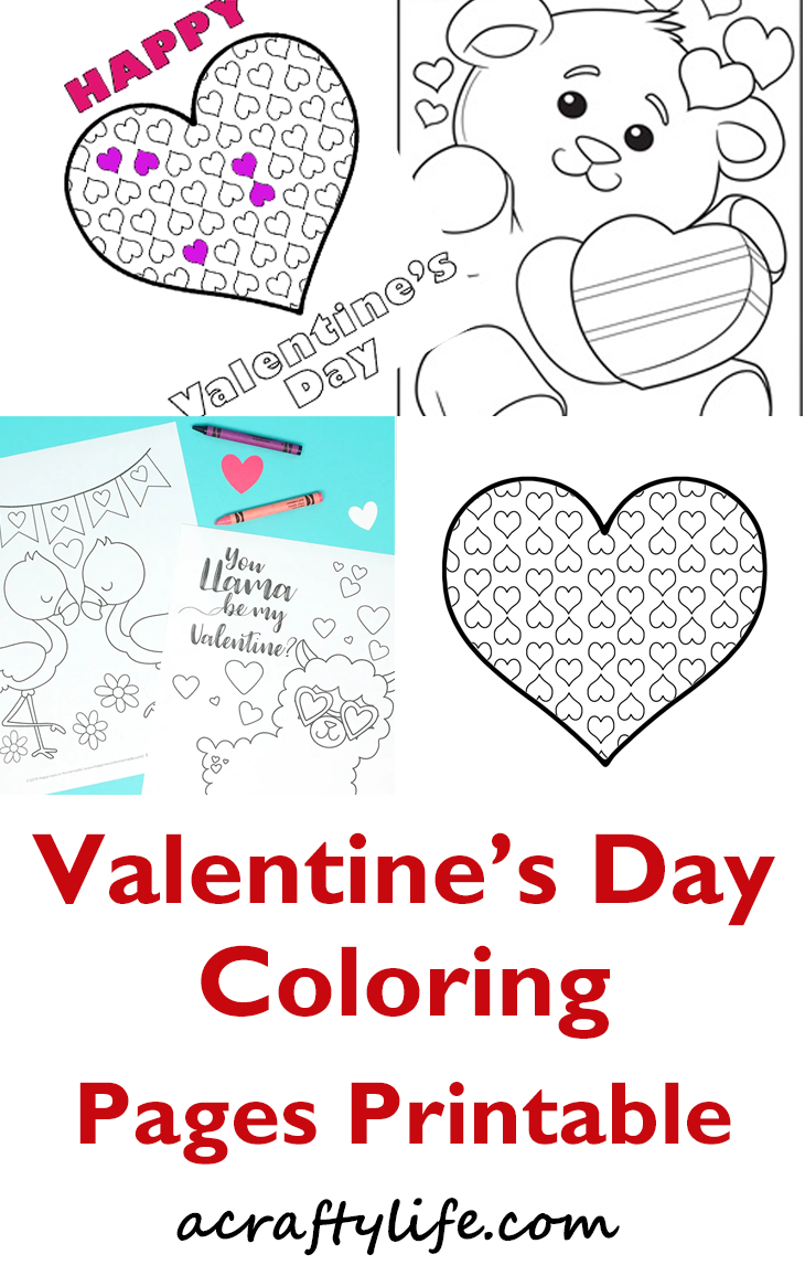 Valentines coloring pages printable