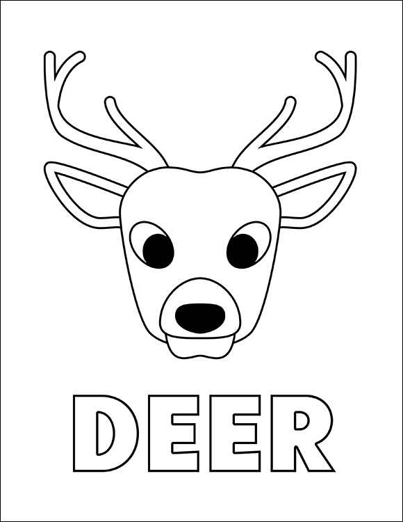 Woodland animals coloring pages set coloring pages