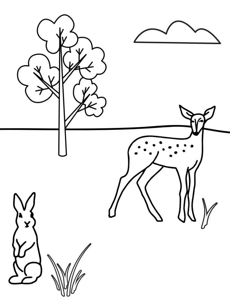 Free printables adorable animal colouring pages