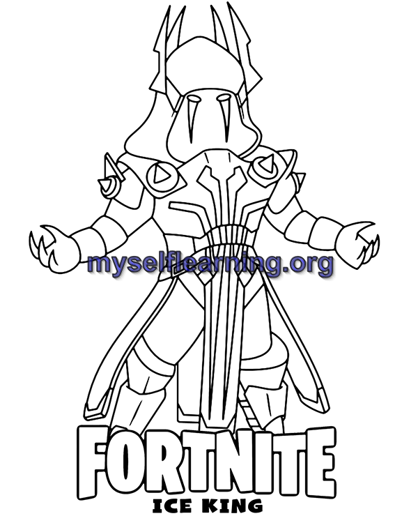 Fortnite coloring sheet instant download