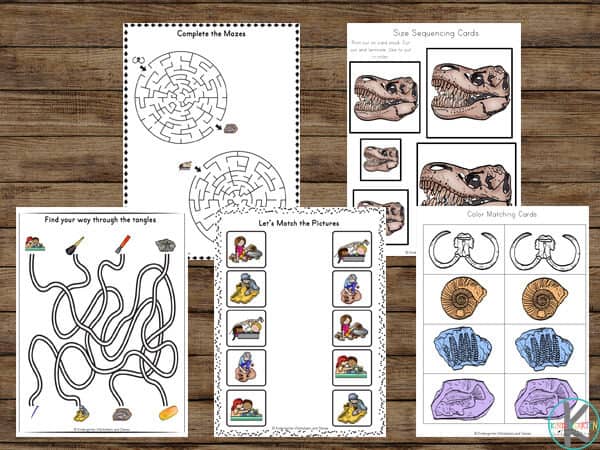 Free paleontologist printables