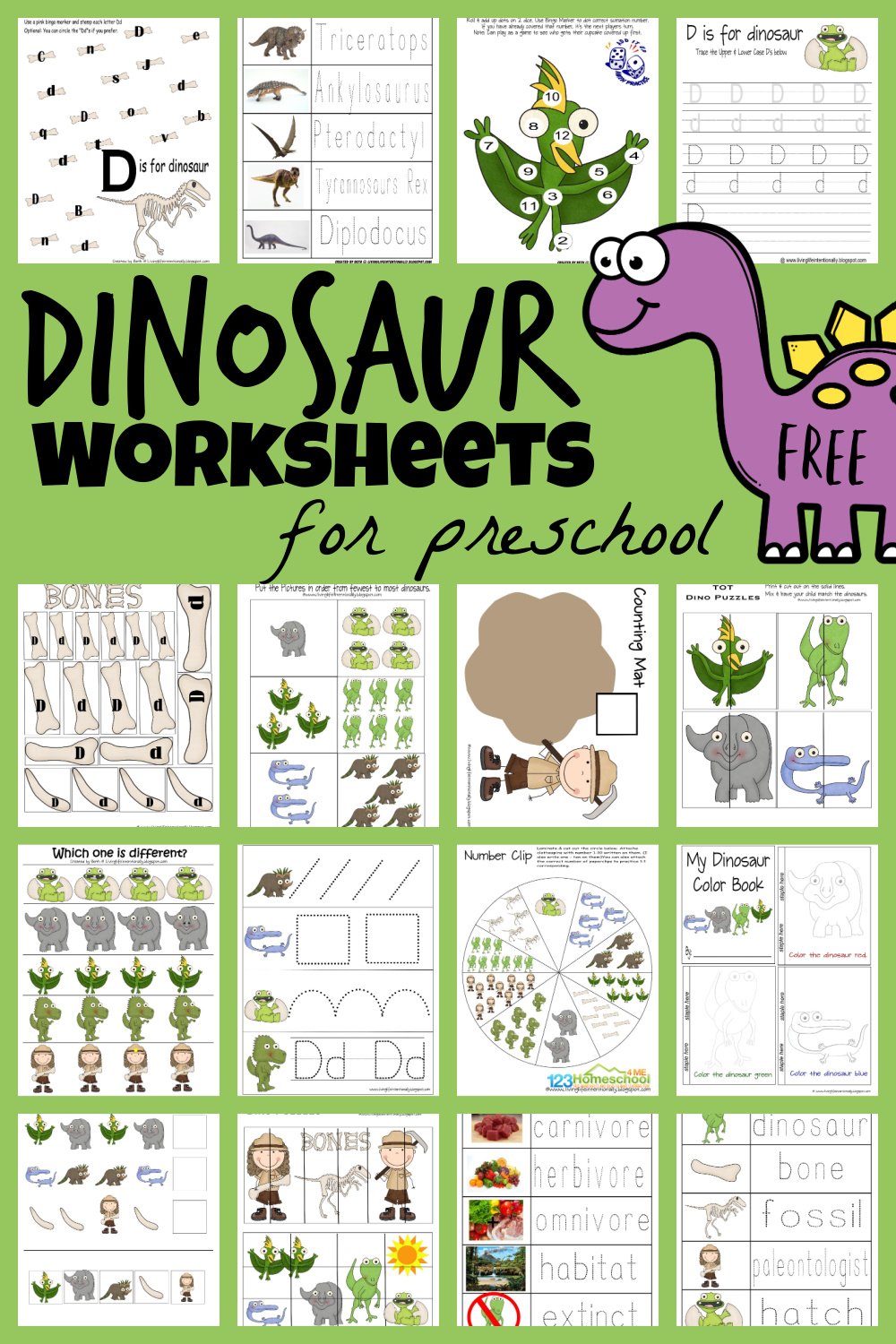 Ð free dinosaur worksheets preschool printables