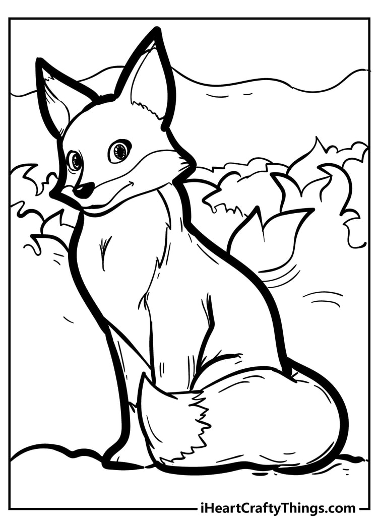 Fantastic fox coloring pages free printables