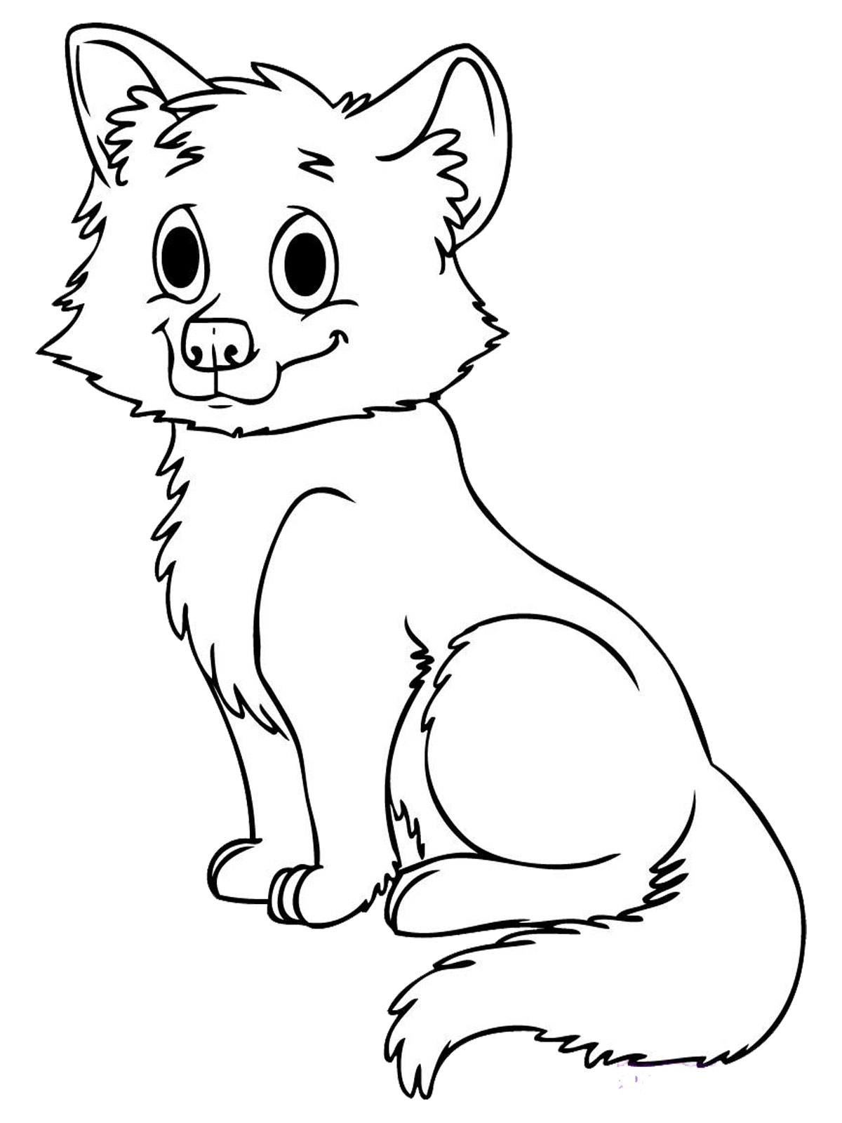 Free printable fox coloring pages for kids