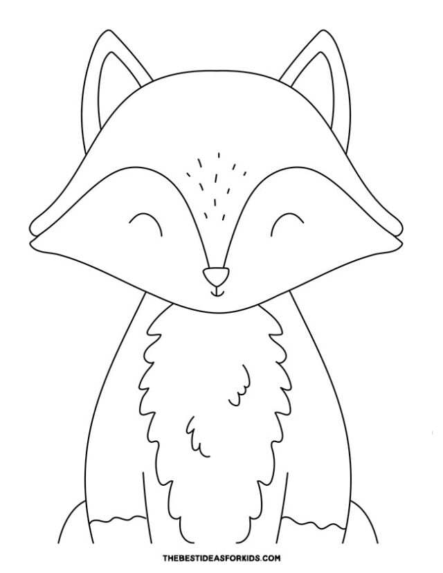 Fox coloring pages free printables