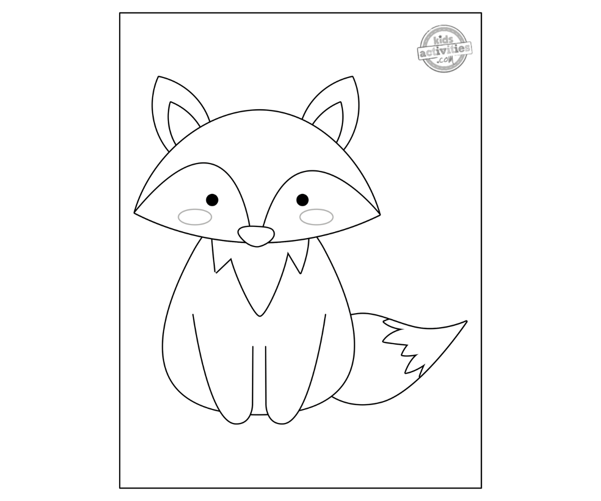 Fantastic fennec fox coloring page for kids kids activities blog