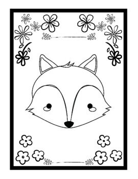 Adorable foxes coloring pages for kids printable fox coloring sheets pdf