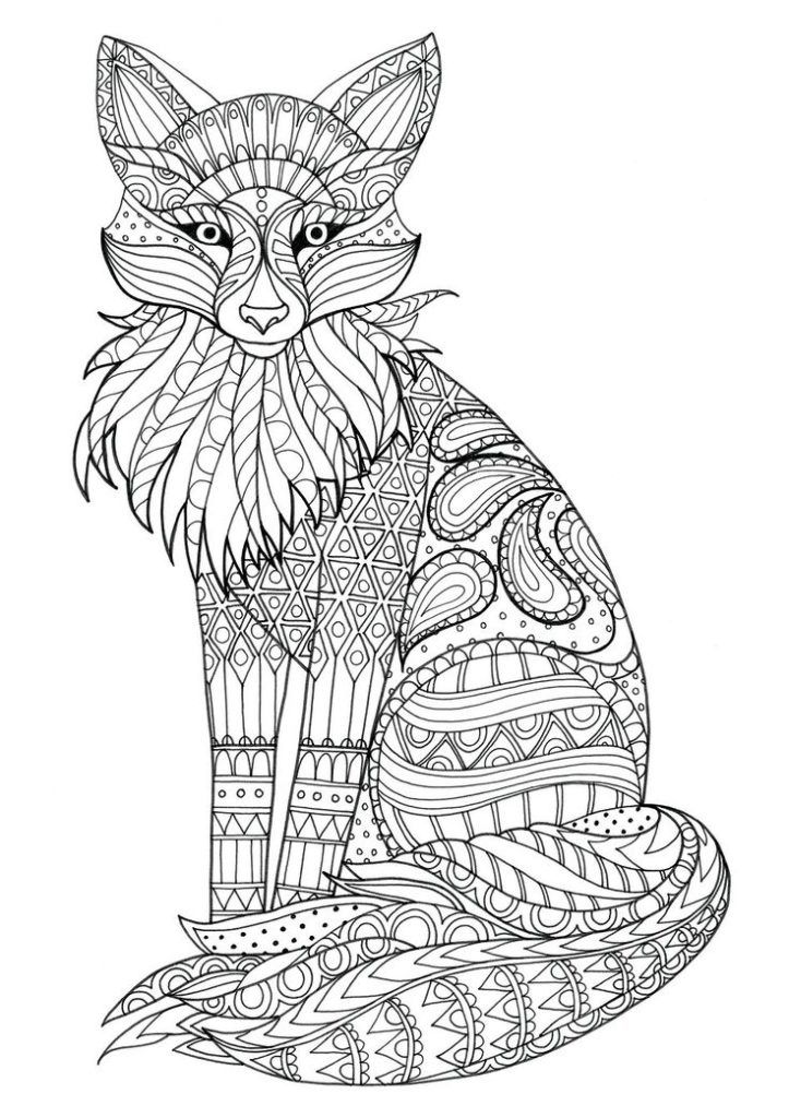 Coloring pages printable fox coloring pages for kids