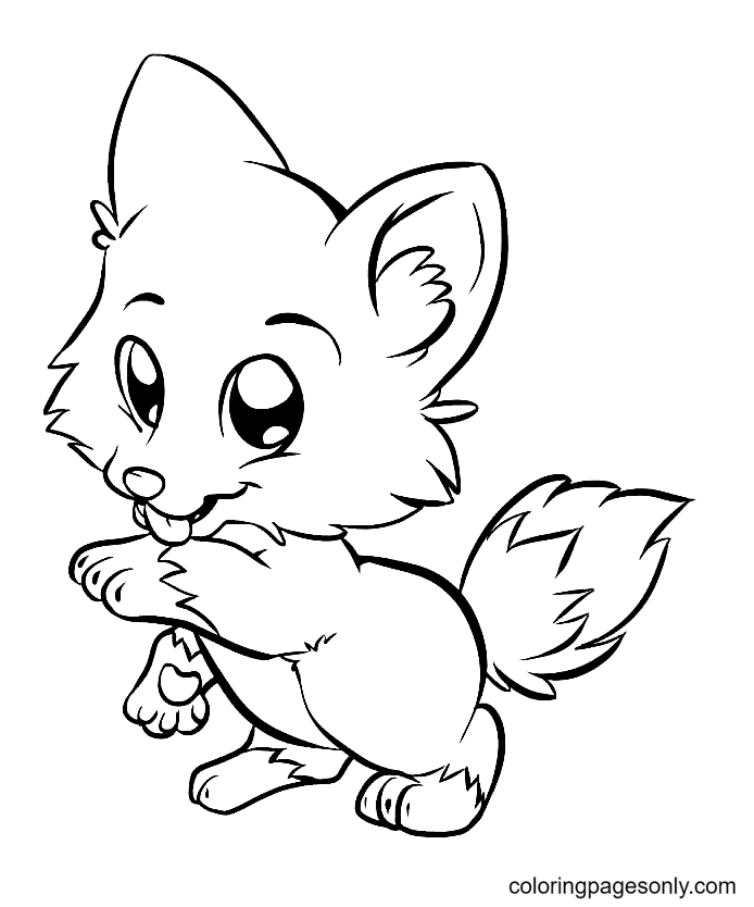 Fox coloring pages printable for free download