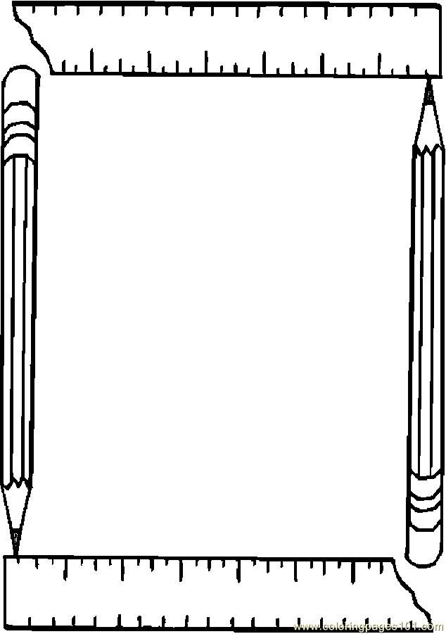 Ruler coloring pages coloring pages borders for paper page borders design