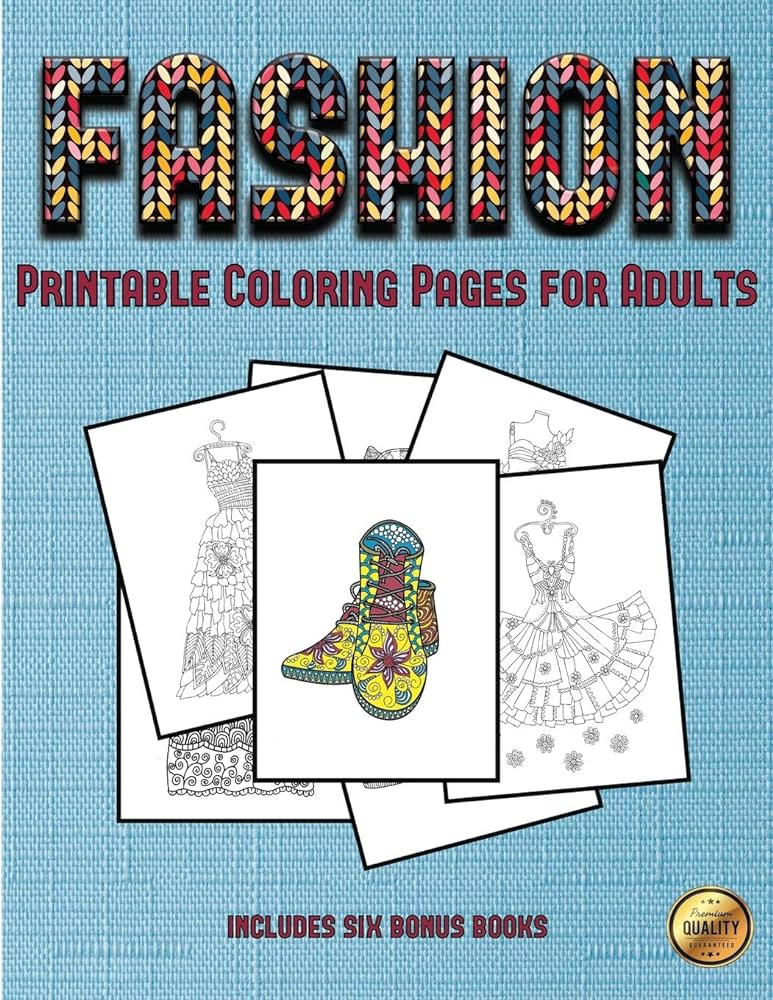 Buy prtable colorg pages for adults fashion this book has colorg sheets that can be used to color frame andor meditate over this book can be photocopied prted and downloaded