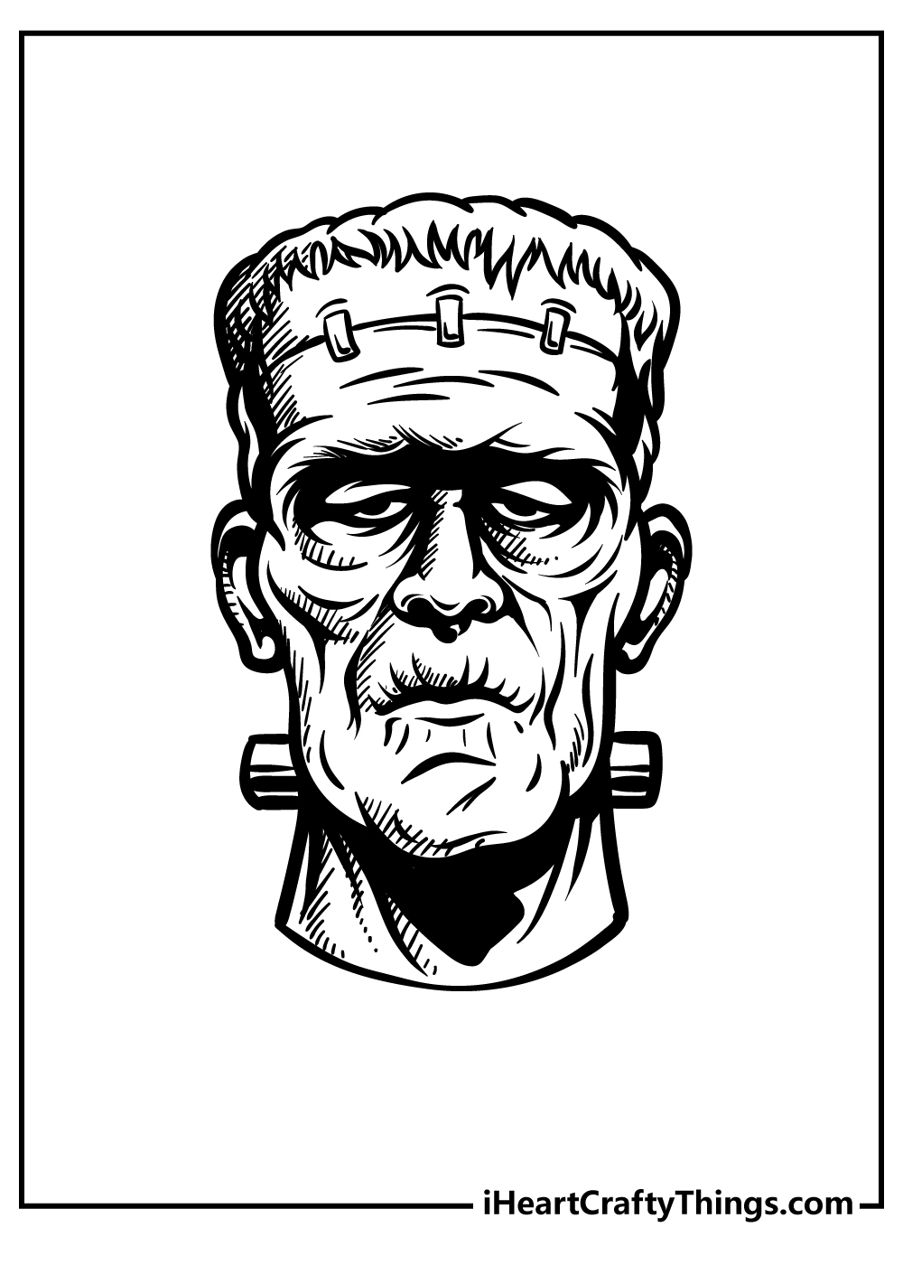 Frankenstein coloring pages free printables