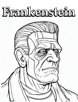 Frankenstein coloring pages by level